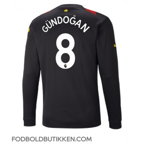 Manchester City Ilkay Gundogan #8 Udebanetrøje 2022-23 Langærmet